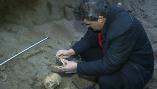 Захоронение древнего человека найдено на абхазском курорте Гагра