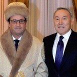 Фото Олланда в казахской шапке «взорвало» французский интернет