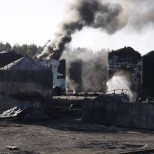 Апокалипсис под Киевом. Кадры сгоревшей нефтебазы